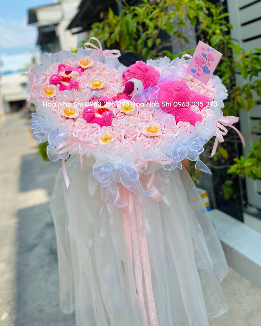 hoanhashi.com bo hoa sap thom mix gau dau 100 2