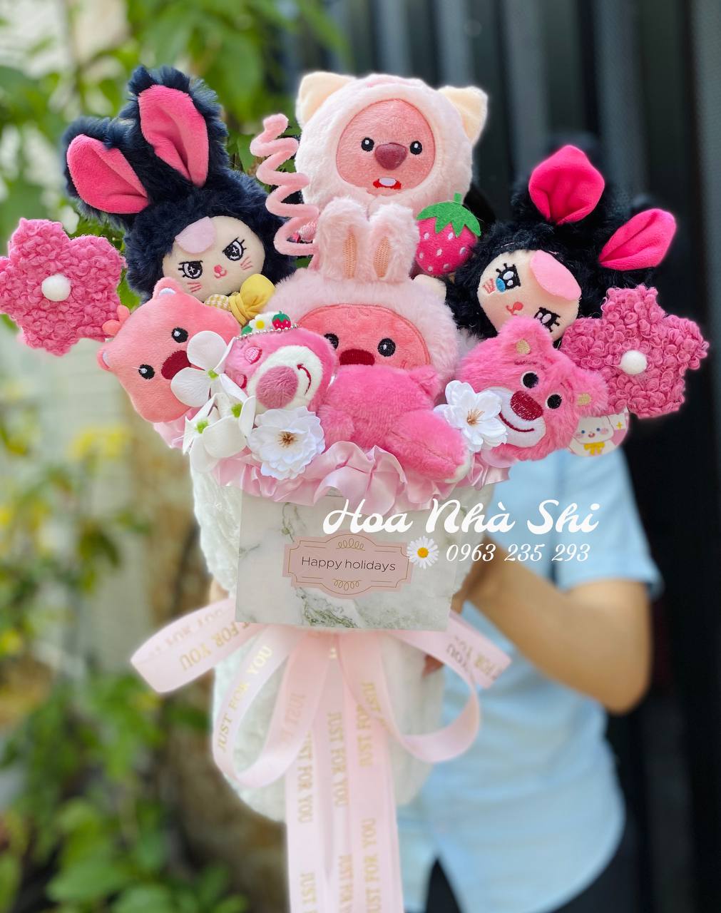 hoanhashi.com bo hoa gau bong 448