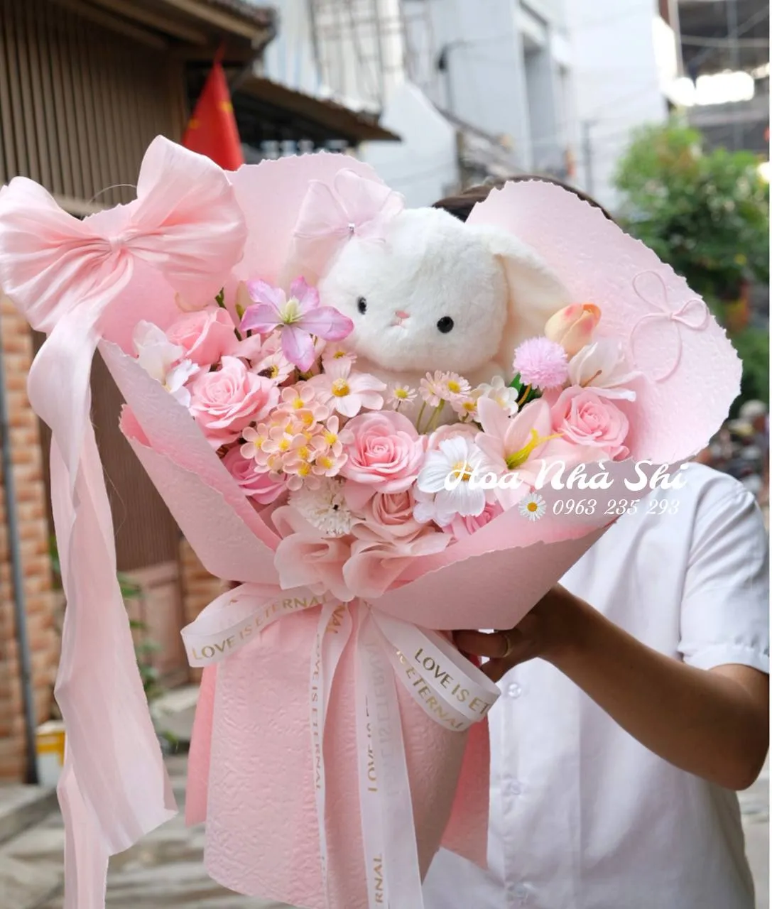 Bó Hoa Sáp Thơm Mix Gấu - 105