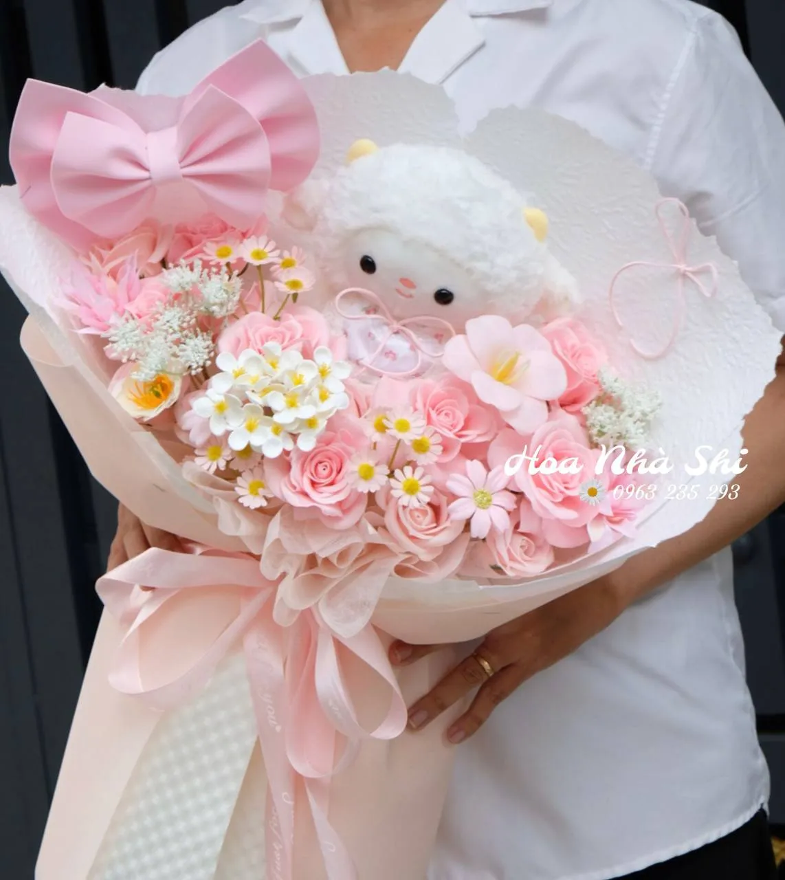 Bó Hoa Sáp Thơm Mix Gấu - 105