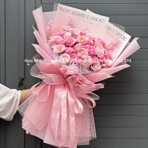 bo hoa hong sap tone hong 27