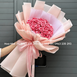 bo hoa hong sap tone hong dau 34