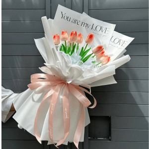 bo hoa tulip 9 bong tone cam 09