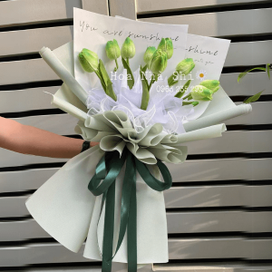 bo hoa tulip tone xanh la 29