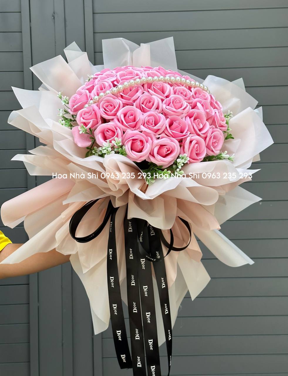 bó hoa hồng sáp