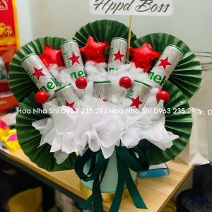 bo hoa banh keo sinh nhat heineken 147