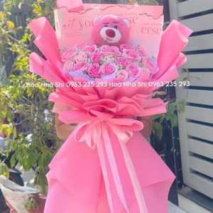 bo hoa sap thom mix gau dau tone hong 58