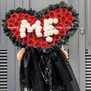 bo hoa nhu kim tuyen trai tim tang me 99