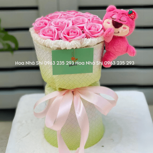 bo hoa sap thom mix gau dau 129