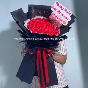 hoanhashi bo hoa sap thom mau do 105