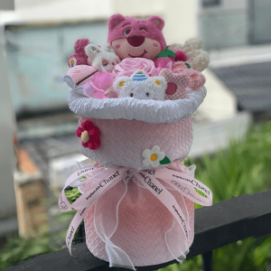 bo hoa gau bong mix tone hong 59