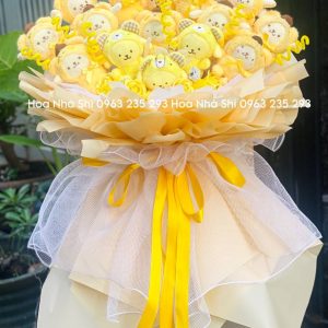 bo hoa gau bong to tone vang 186