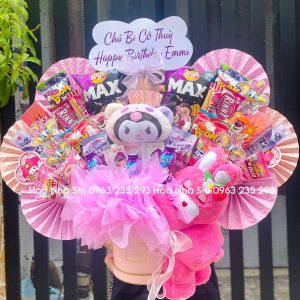 bo hoa banh keo sinh nhat mix kuromi 203