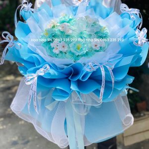 bo hoa sap thom cong chua tone xanh min 220