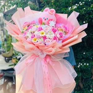 bo hoa sap thom mix gau bong 226