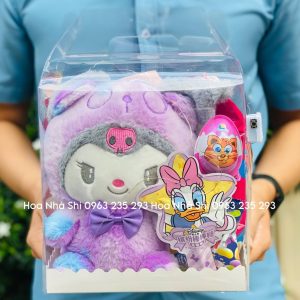 hoanhashi.com bo hoa banh keo mix gau bong 257