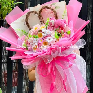 hoanhashi.com bo hoa sap thom kem gau bong 244