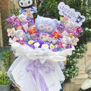 hoanhashi.com bo hoa banh keo sinh nhat kuromi 314