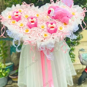 hoanhashi.com bo hoa sap thom trai tim khong lo 318