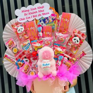 hoanhashi.com bo hoa banh keo sinh nhat hong 342 1