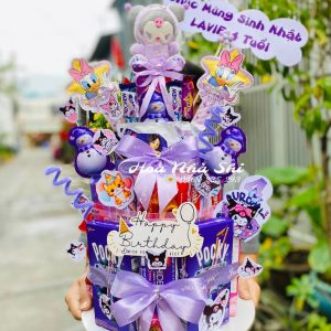 hoanhashi.com thap hoa banh keo sinh nhat mau tim 325