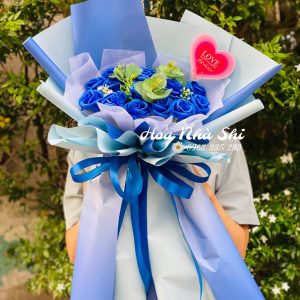 hoanhashi.com bo hoa sap thom xanh duong 345