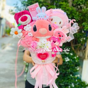 hoanhashi.com bo hoa gau bong mix 373