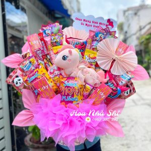 hoanhashi.com hoa banh keo sinh nhat hong 398