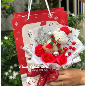 hoanhashi.com bo hoa gau bong giang sinh 411 2