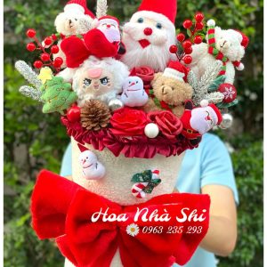 hoanhashi.com bo hoa gau bong noel 406