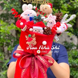 hoanhashi.com bo hoa gau bong noel 408