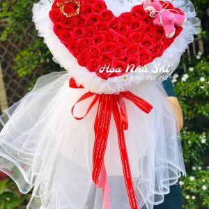 hoanhashi.com bo hoa sap thom do trai tim 417