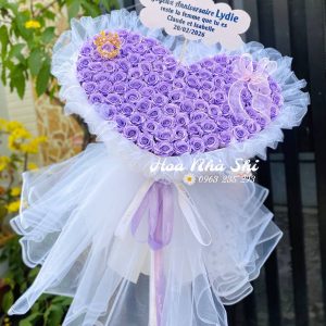 hoanhashi.com bo hoa sap thom trai tim tim 431