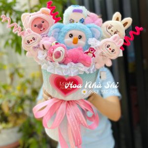 hoanhashi.com bo hoa gau bong mix 446